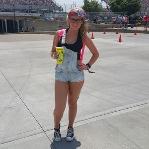 Overall shorts size 4